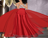 RED -SILVER PARTY GOWN
