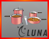 Animated Pink cook set