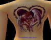 Lovers heart back tattoo