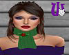 Snowman Scarf green