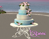 S♥ Beach Weddin Cake