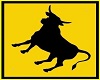 Bull Crossing Animated