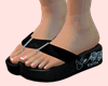 E* Astrid Black Sandals