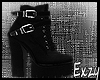[E] Black Platform Boots
