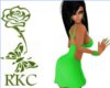 [RKC] Green Silk Dress