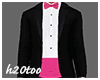 Formal Tux Blk Hot Pink