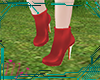M-Red ankle boots