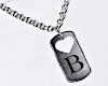 k. Necklace letter B