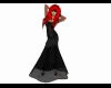 Gothic bustier dress bla