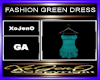 FASHION GREEN DRESS