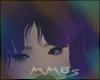 Purple black hair