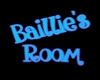 BAILLIES ROOM SIGN