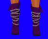 Purple chain boots