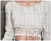 [Is] Crop Sweater White
