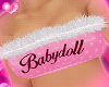 ! babydoll fur top <33