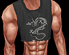 Ripped half shirt Dragon