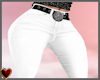 White Belted Pants