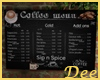 Cafe Menu