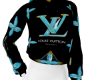 LV HOODIE BLUE woman