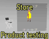Store product test room