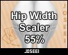 Hip Width Scaler 55%