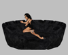 *RV* Black Fur Cat Bed