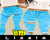 *L* BM} Ripped Turquoise