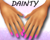 Dainty Hands Hot Pink