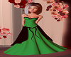 green wedding dress