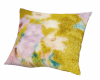 floral fuzzy pillow