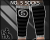 +KM+ No.5 Socks Blk/Gray