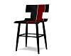 Black/ red Counter stool