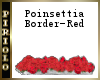 Poinsettia Border-Red