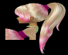 Blonde/Pink PonyTail
