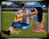 Couples Guitar and Puppy