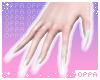 ♡ nails | white