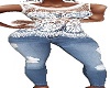 HANNA JEANS WHITE LACE