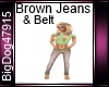 [BD] Brown Jean & Belt