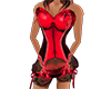 Red Corset / pink bow