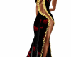 robe noir coeur or
