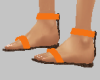 Brown/orange sandals