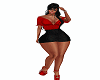 ^F^Sexy Dress Red&Black