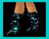 rave boots~turquoise