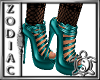 Teal Strap shoes