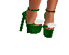 Green Mrs Clause Shoes