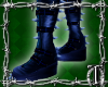 blue spike boots
