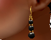 *D*gold&black earrings