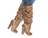 Heart Boots Beige