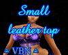 Small leather top purple
