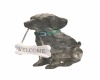 {LS} Glass Dog Welcome